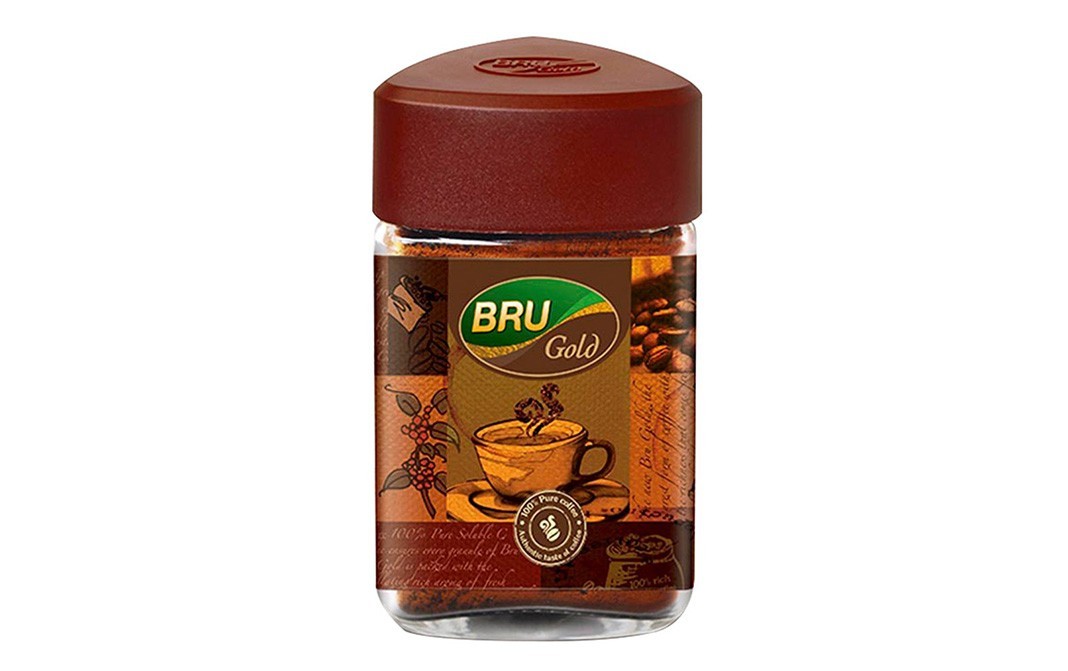 Bru Gold Instant Coffee    Glass Bottle  100 grams